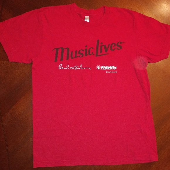 Other - Music lives paul McCartney short sleeve t-shirt